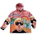 Low Moq Rapper Clothing Custom Tapestry Hoodie Manufacturer Mens Street Wear Unisex Tapestri Clothing Satin Lined Hoodie