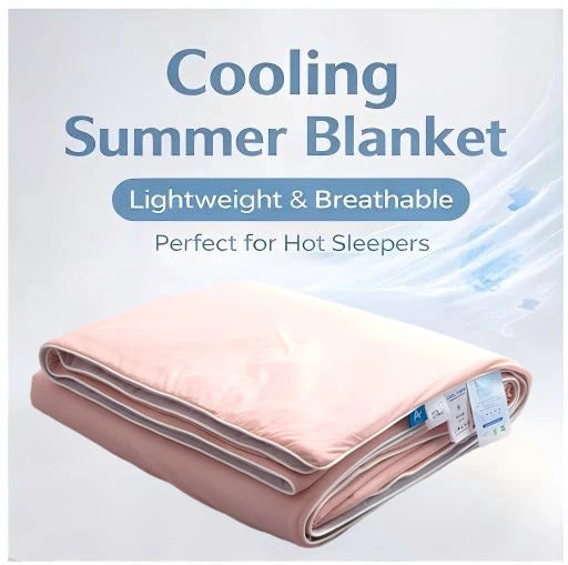 Cooling Comforter Blanket for Summer Lightweight Breathable Blanket for Hot Sleepers Multiple Sizes Colors OEM Available