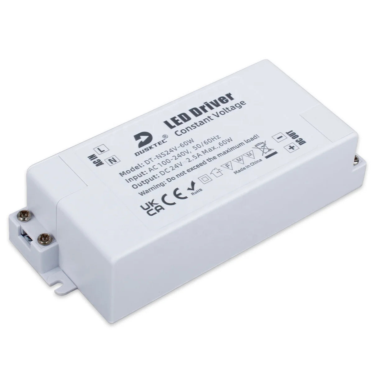 DUSKTEC Constant Voltage 60W 2.5A AC Direct 100-240V DC 24V Good Quality Mini Slim Led Bulb Power Supply Transformer Driver
