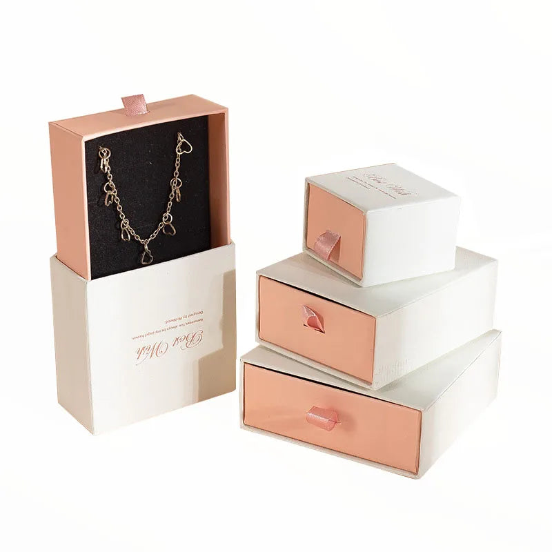 Custom Logo Paper Jewelry Box Organizer Matte Finish Cardboard Packaging Necklace Bracelet Earring Watch UV Advantage-Industrial