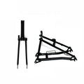 Customized Color 16-Inch Road Bicycle Titanium Folding Bike Frame with Suspension Rear Triangle Front Fork