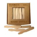 Eco-friendly Disposable Makeup Spade Cosmetic Spatula Cream Scoop Made of Bio-degradable Bamboo
