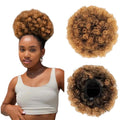 Private Label Drawstring Ponytail Extension Afro Puff Kinky Curly Hair Bun Ponytail Extension Synthetic Hair