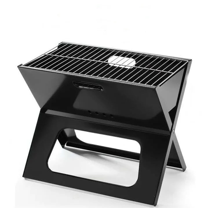 Portable Stainless Steel BBQ Grill Tool Kit Metal Outdoor Cooking Equipment Camping Beach Garden Barbecues Folding BBQ Grill