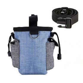 Multifunctional Dog Training Bag with Belt Portable Dog Treat Pouch Oxford Cloth Waterproof IP67 Soft with Travel Dog Bowl