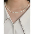 925 Silver Pearl Necklace Fashion Jewelry 925 Sterling Silver Gold Plated Chain Necklace Jewelry for Women