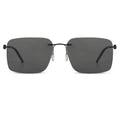 New Arrival Unisex Square Fashion Sunglasses High Quality Metal Black Frame Hot Selling Big Size Adult Optimal Stainless Pattern
