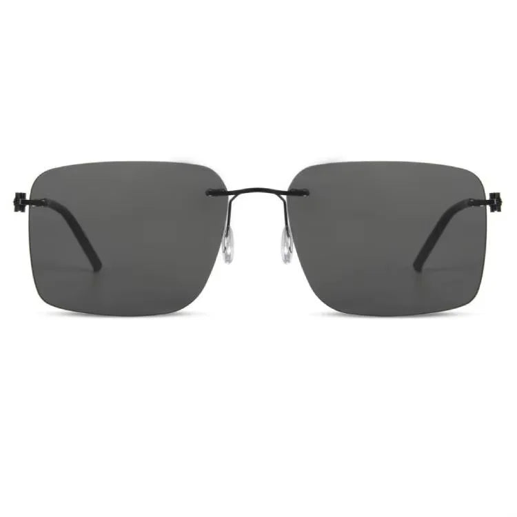 New Arrival Unisex Square Fashion Sunglasses High Quality Metal Black Frame Hot Selling Big Size Adult Optimal Stainless Pattern