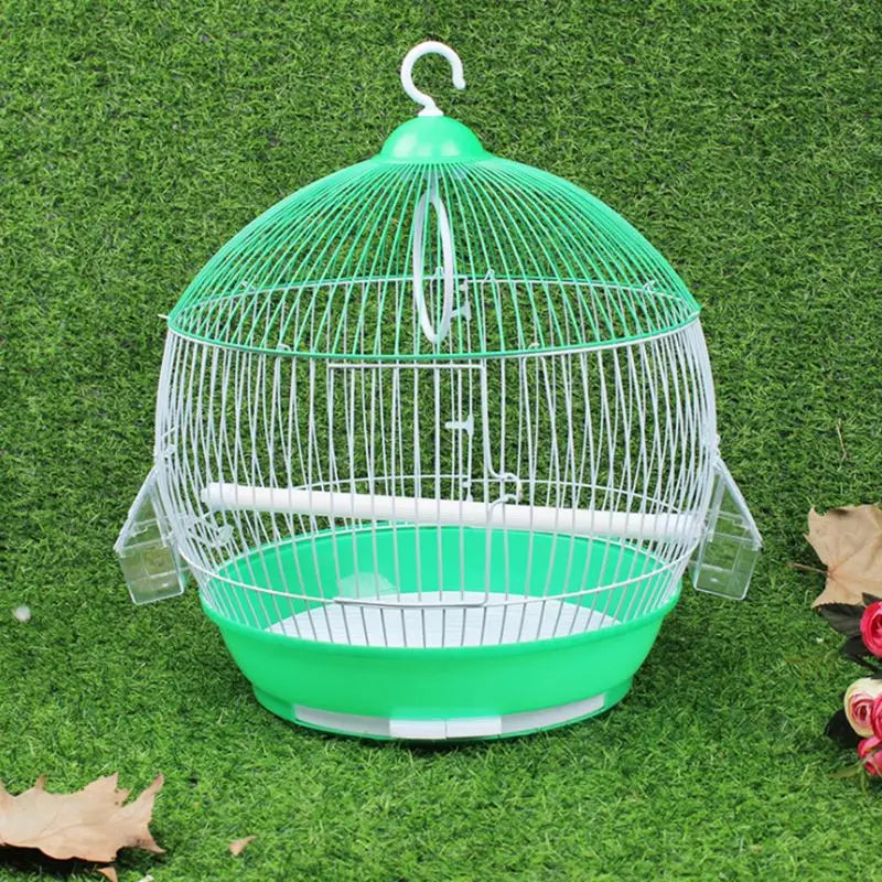 Parrots Squirrel Hanging Bird Cage MgKR Home Decorative Round Budgies Bird Cage