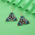 Ethnic Luxury Boho Jewelry Handmade Native Triangle Seed Beaded Dangle Earrings for Women