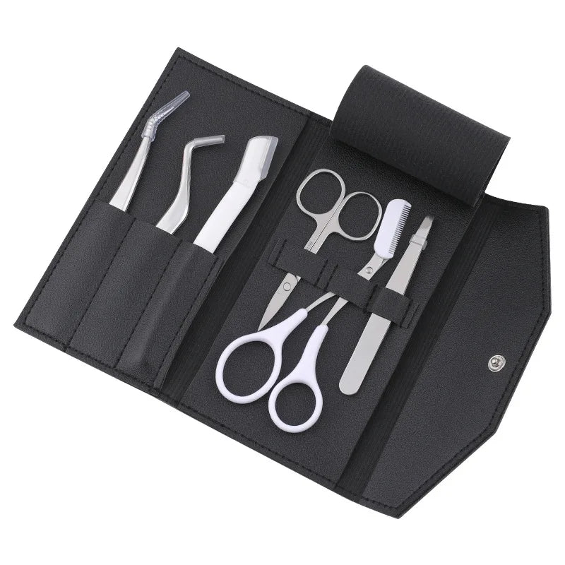 Hot Sale 6pcs Women Makeup Tools Eyebrow Razor Trimmer Stainless Steel Blade Eyebrow Trimmer Set