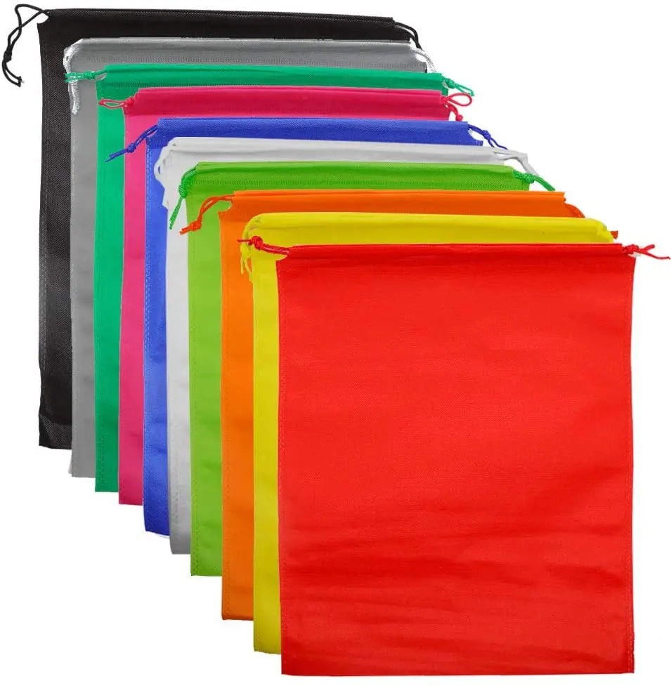 Ruthbag Men Women Travel Shoe Bags Portable Non-Woven Medium Size Advertising Use Shoe Packing Organizers Shoulder Closure Bags