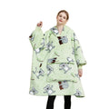 OEM Wholesale  Custom Design Soft Sherpa Fleece Oversized Sweatshirt Wearable Hoodie Blanket