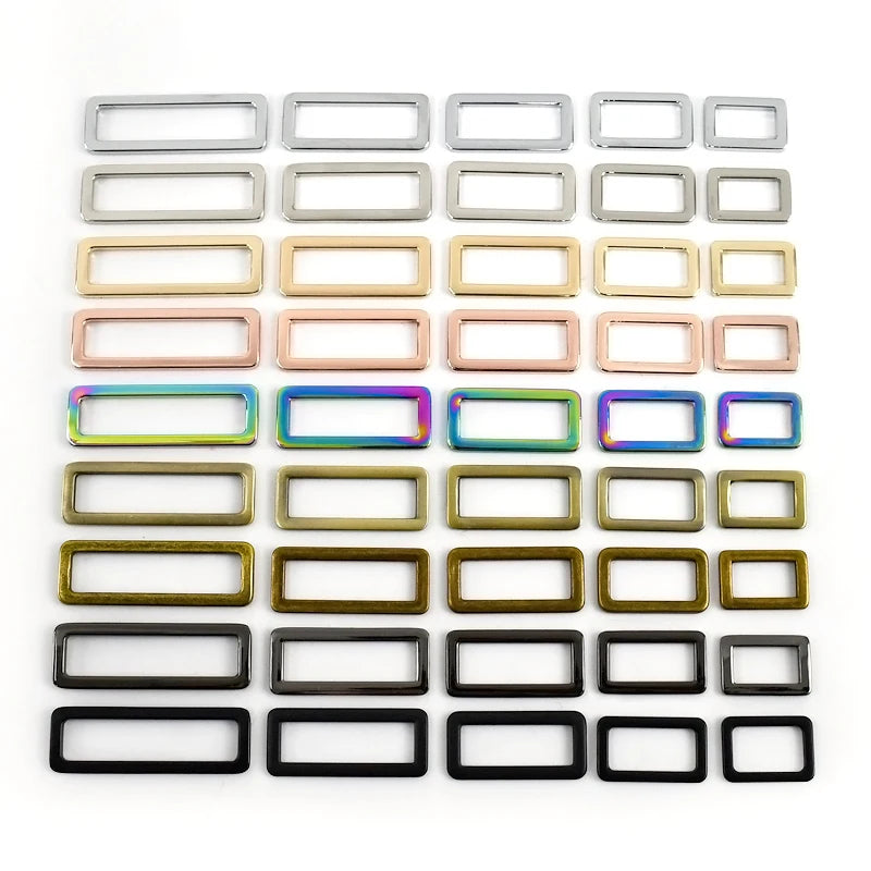 Meetee AP264 19-50mm DIY Handbag Adjustable Belt Buckles Clasps Hardware Accessories Dog Collar Hook Connector Bag Square Buckle