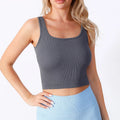 2026 Seamless U Neck Fitness Gym Workout Yoga Rib Sports Bra for Women