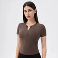 Women's Sporty Active Wear Tshirt & Legging Set Slim Fit Breathable Compression Workout Yoga Outfit Spandex/Nylon
