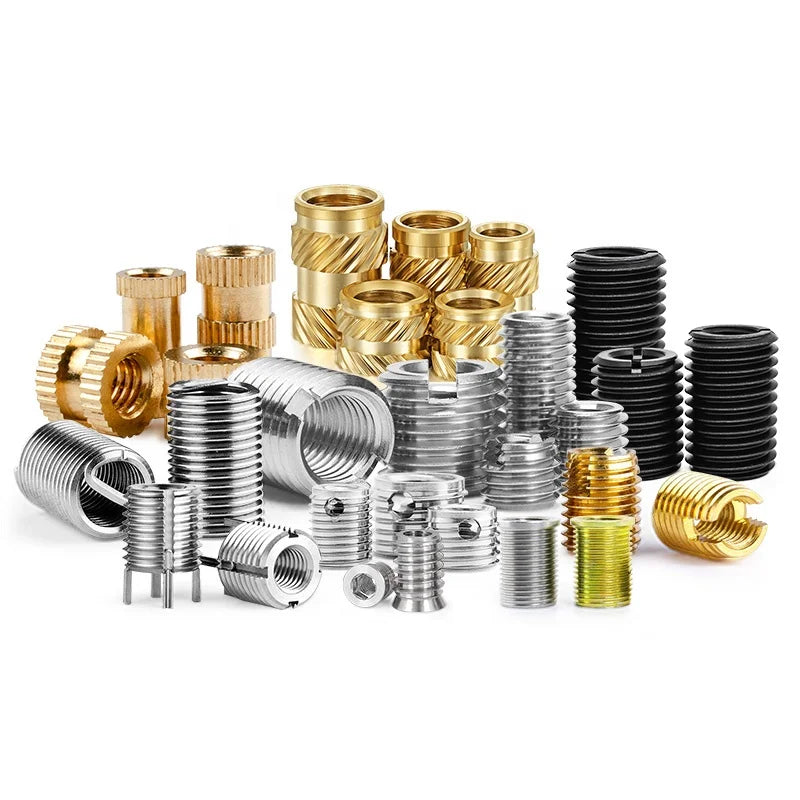 Customized Stainless Steel Brass and Carbon Steel Self Tapping Thread Insert Nuts and Helicoil Threaded Bushing