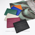 Portable Slim Premium Credit Card Holder Wallet Litchi Embossing Porte Carte Faux PU Leather Pebble Cardholder