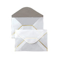 Wholesale Vellum Envelope Small Gift Paper Envelopes Translucent Paper with Gold Foil Line for Wedding Event