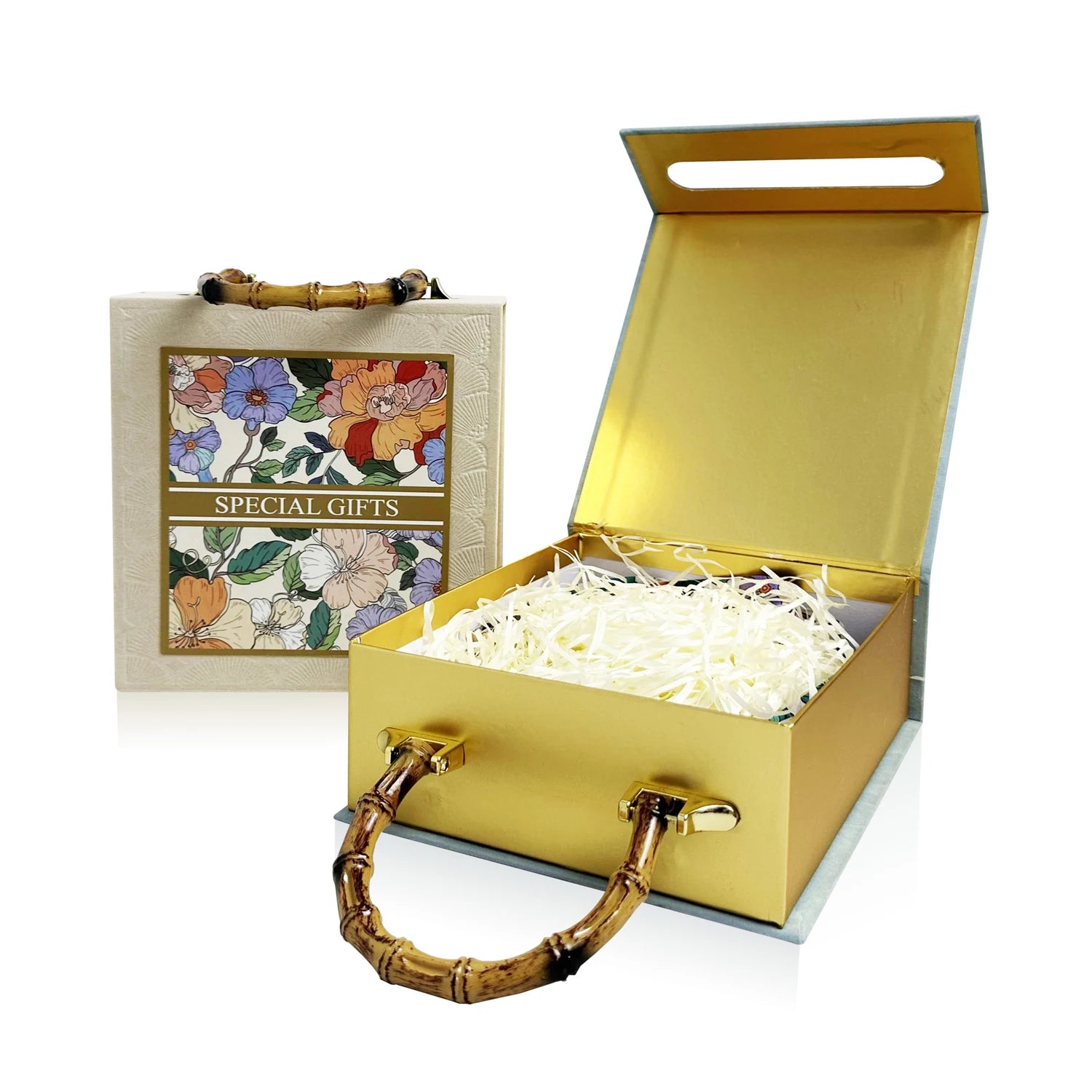Custom Foldable Box Packaging Printed Logo Magnetic Closure Gift Boxes With Handle