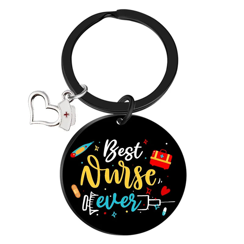 2023 Hottest Cross-Border Trend Creative Nurse's Day Stainless Steel Keychain