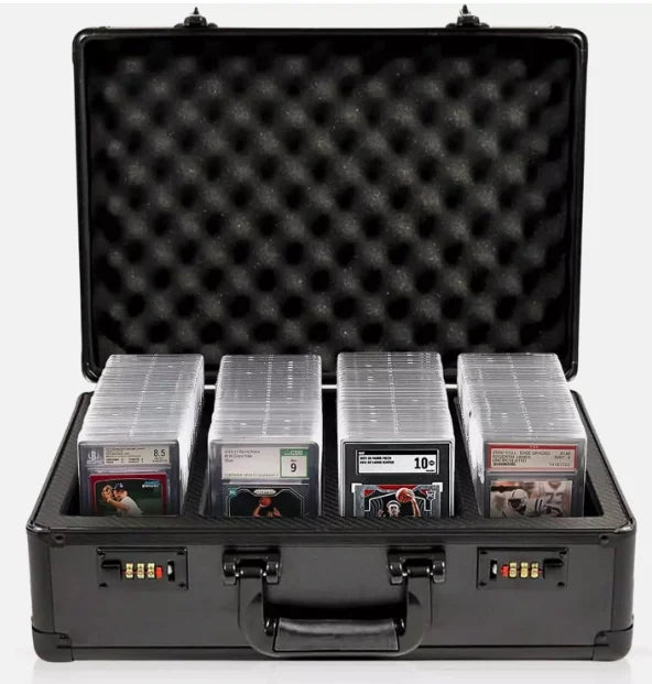 Portable and Durable Graded Card Storage Box Trading Card Carrying Case with Simple Style