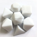 Custom Blank Acrylic Polyhedron RPG Dice Set Engrave Plastic 7PCS DIY Transparent
