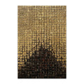 Modern Simple Original Yellow Rainy Night Hand-painted Texture Thick Oil Abstract Living Room  Wall Art