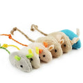 Wholesale Colorful Cat Toy Set Mouse Squeaky Plush Toy for Cat Simulation Mouse Interactive Pet Cat Toys