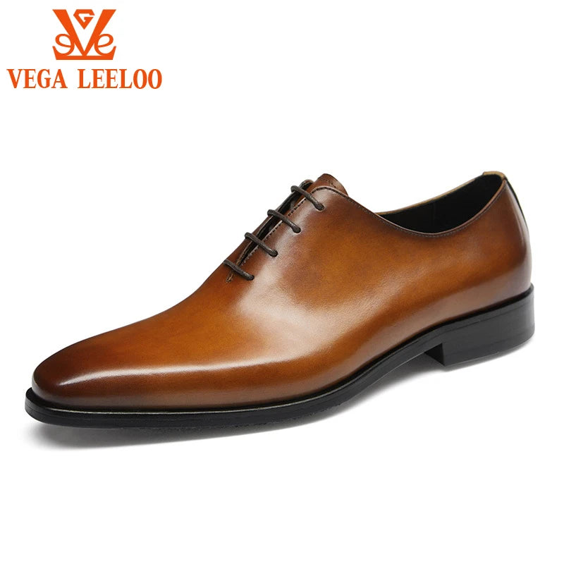 2021 Luxury Handcrafted Men's Dress Shoes Genuine Leather Business Oxford Formal Shoes