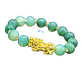 Chinese Transfer Beads Pixiu Stone Bracelet Unisex Lucky Feng Shui Dragon Wedding Anniversary Gift