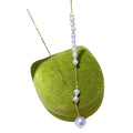 Certified G18K Gold Freshwater Pearl Necklace Women's Y-Shaped Chain Korean-Style Elegant Choker Adjustable Clavicle Pendant