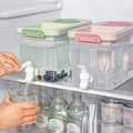 New Arrival Fridge Refrigerator Large Capacity 4L Plastic Water Container Cold Drink Beverage Dispenser with Tap
