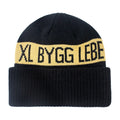 New Design Warm Woven Custom Jacquard logo Short Womens Beanie Hats Knit Unisex