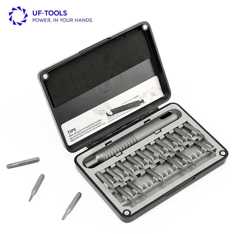 New 20 in 1 Multi Bits Plastic Handle DIY Industrial Grade OEM Screwdriver Set
