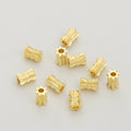 14K Gold Plate Brass Scattered Beads Jewelry Finding Hourglass Shape Beads New Bow Spacer Beads