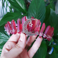 Diy Crimson Natural Crystal Electroplating Colorful Moon Pentagram Crystal Hairband Wiccan Hairband Comb