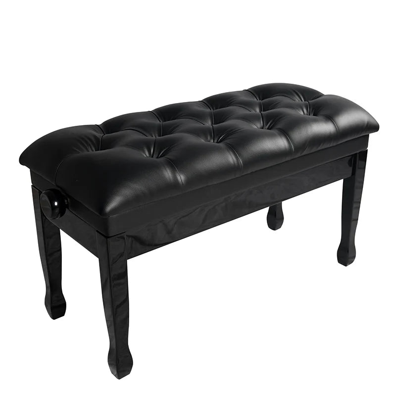 SB027 Yinyu Solid Wood Black Leather Wooden Piano Bench Adjustable for Student Electric Piano Keyboard Yamaha