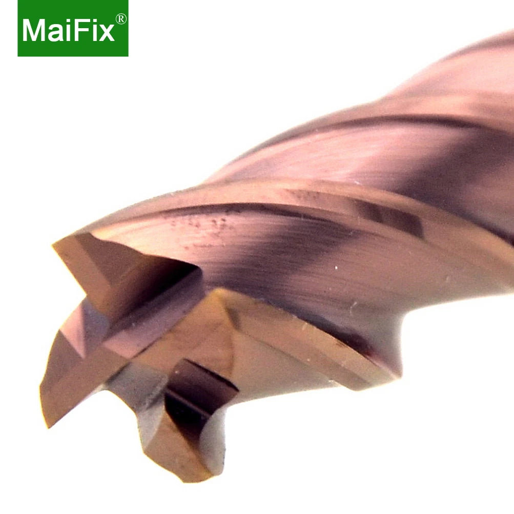 Maifix 1PCS HRC60 4 Flute 1mm 2mm 3mm 4mm Cutting Alloy Carbide Tungsten Steel Coated Milling Cutter End Mill MegaBDM