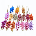 High Quality 7 Heads Latex Real Touch Orchids Artificial Flowers butterfly Orchid for Home Decor