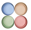 Multiple Specifications Eco Friendly Dinnerware Food Plates Biodegradable Dish Wheat Straw Plate for Salad Dinner
