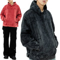 Good Quality Luxury Oversized Men's Hoodie Custom Pullover Blank Stone Acid Wash Hoodie Sun Fade Hoodie and Sweatshirt