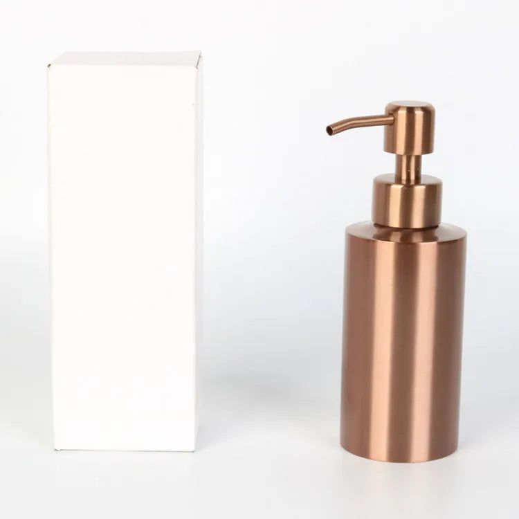 304 Stainless Steel Luxury Hand Soap Dispenser Bathroom Shampoo Holder and Shower Gel Bottle for Home and Hotel Use