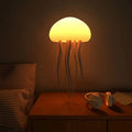Modern RGB Automatically Changing Rotating Portable Eco-Friendly DC Powered Rechargeable LED Jellyfish Table Lamp
