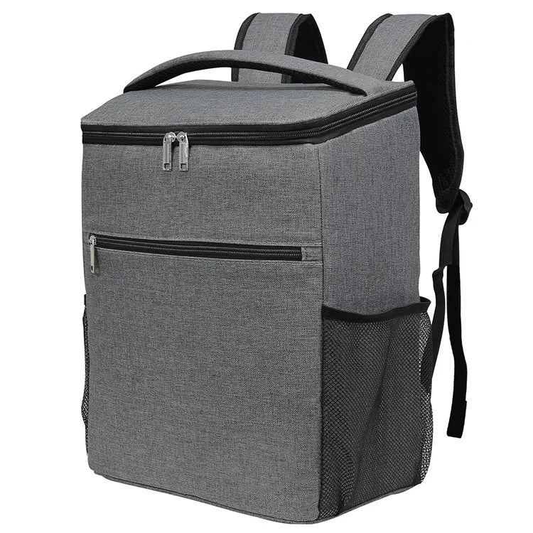 Customized 24L Volume Waterproof Insulated PEVA Lining Traveling Hiking Camping Lunch Cooler Backpack Bag for Picnic