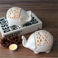 Modern Home Furnishings Crafts Collection Wholesale Hollow Elephant Ceramic Ornaments Stylish Angel Pottery & Enamel Collection