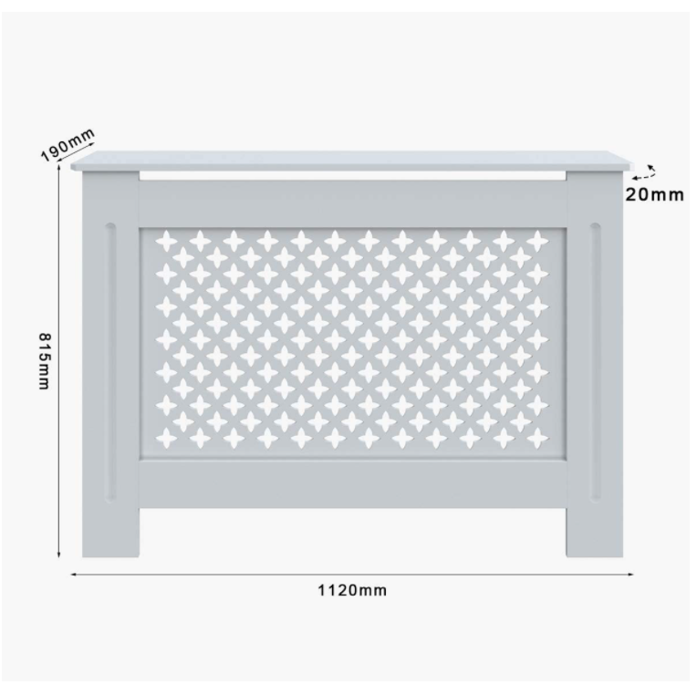 Hot Selling Modern Eco-friendly MDF Wood Panel Radiator Cover White Heating Cabinet for Home Decor for Living Room Bedroom