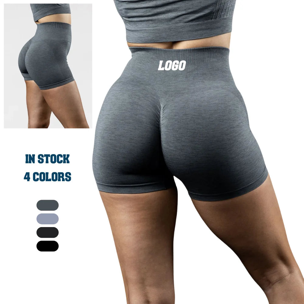 Alphalete Custom Logo High Waist Compression Gym Shorts for Women Breathable Hot Pattern Skorts 2pcs MOQ