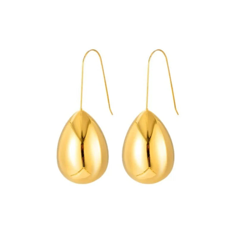 MIENTER Wholesale New 2024 Earrings Jewelry Luxury Fashion Geometric Unique Stainless Steel Gold Plated Jewelry Earrings