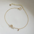 Dainty 925 Sterling Silver Fine Jewelry Bracelets 14k Gold Plated Hollow Flower Zircon Bracelet for Girl
